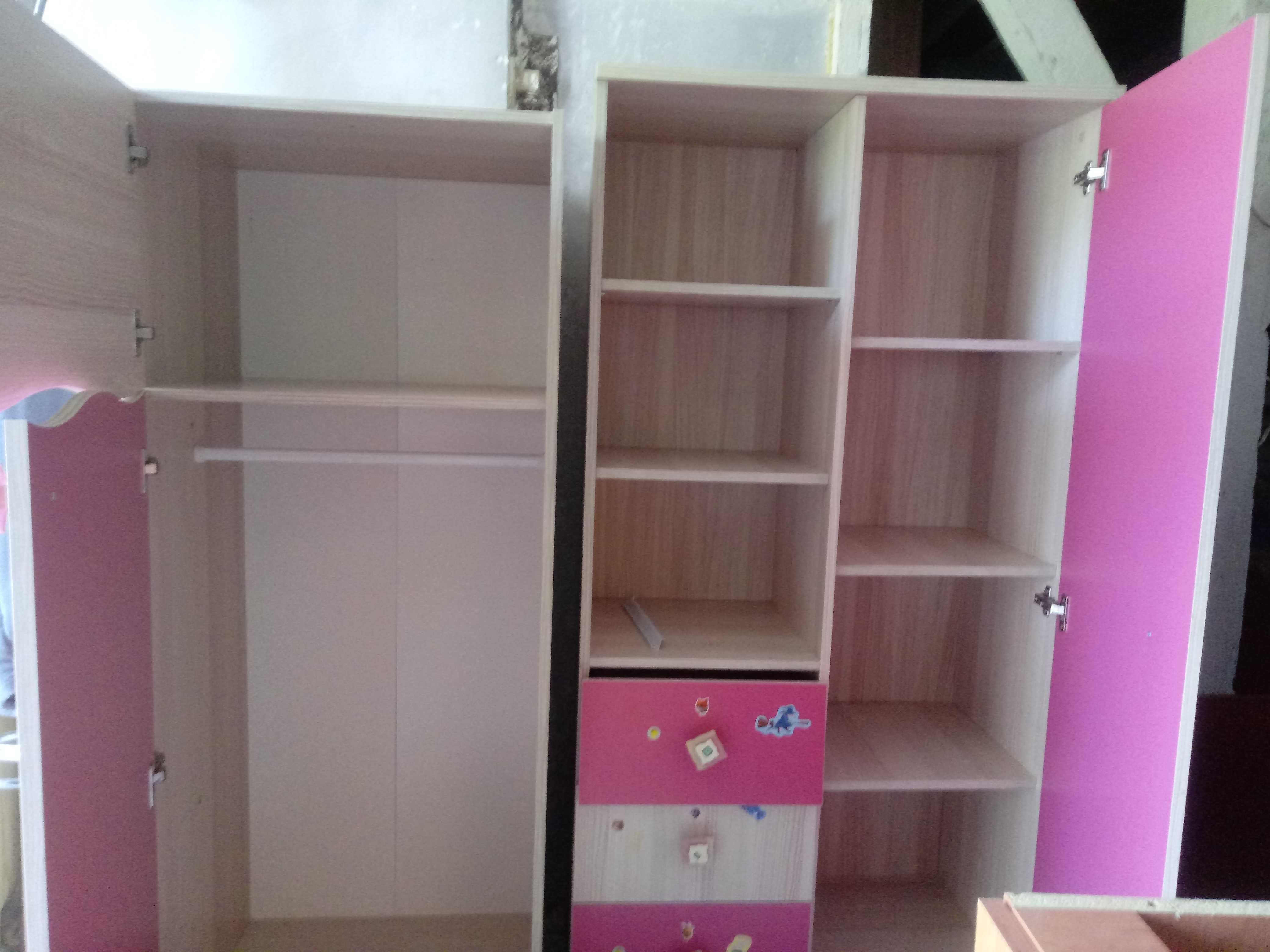 meble-szafa  + komoda dla dziewczynki-stan db