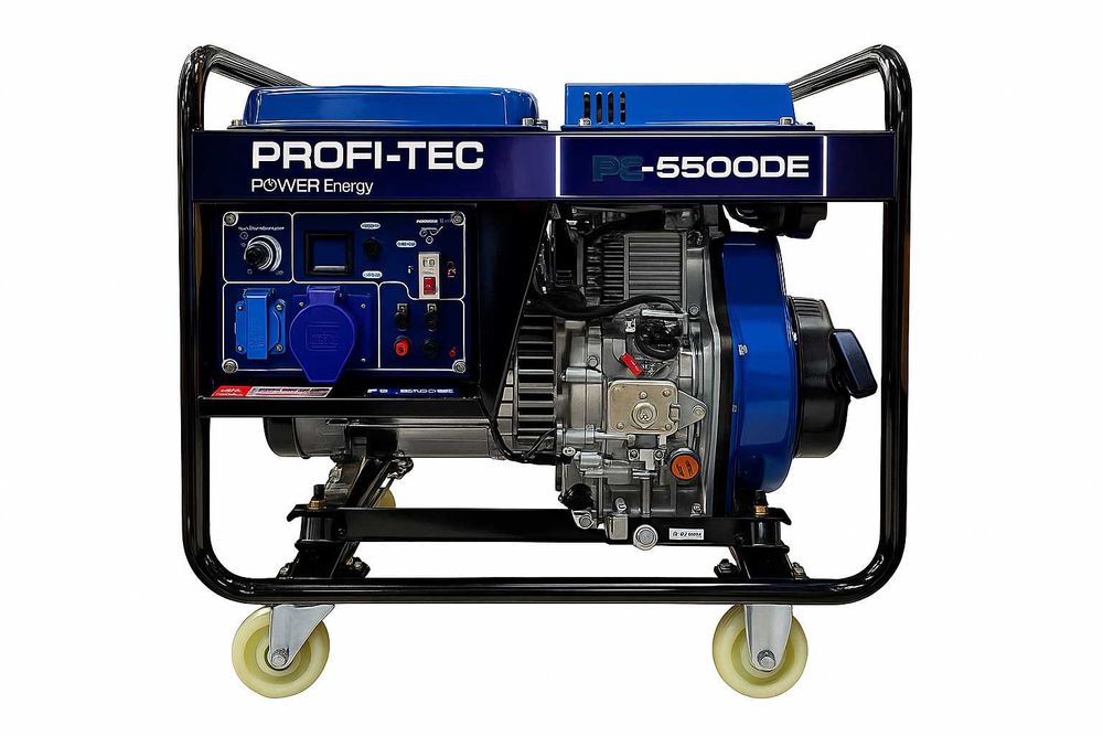 Генератор дизельний PROFI-TEC PE-5500DE (4,5 кВт, електростартер)