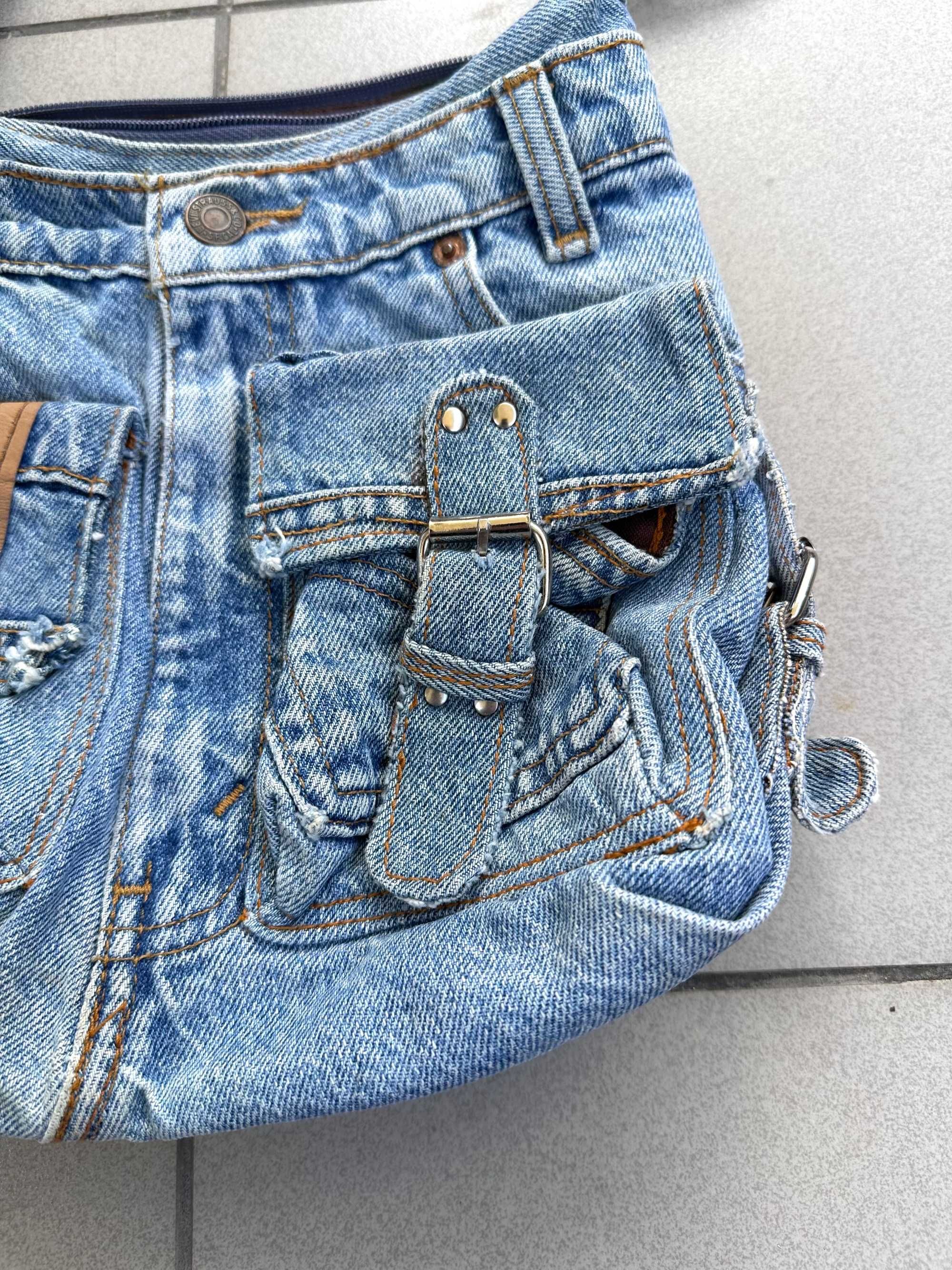 Torebka jeansowa Levis customade handmade