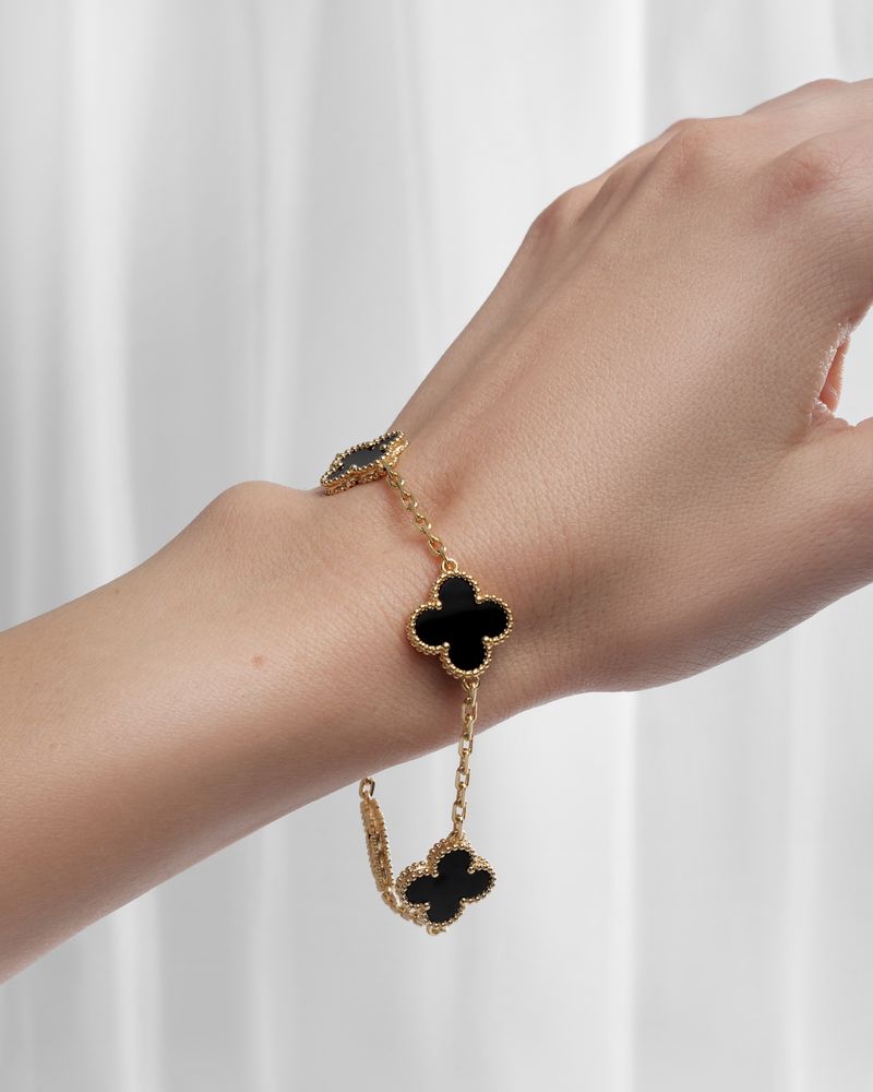 Браслет Van Cleef & Arpels | перламутр, онікс, малахіт