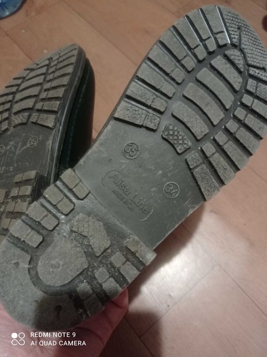 Дитячі гумові чоботи, розмір 34