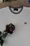 T-shirt branca da Fred Perry