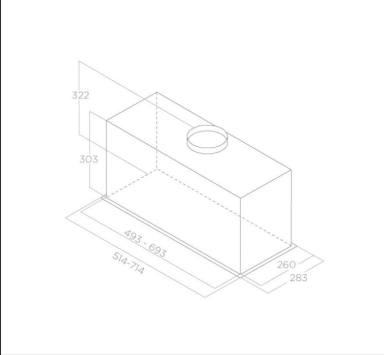 Вбудована потужна витяжка Elica Lane Sensor BL MAT/A/52
