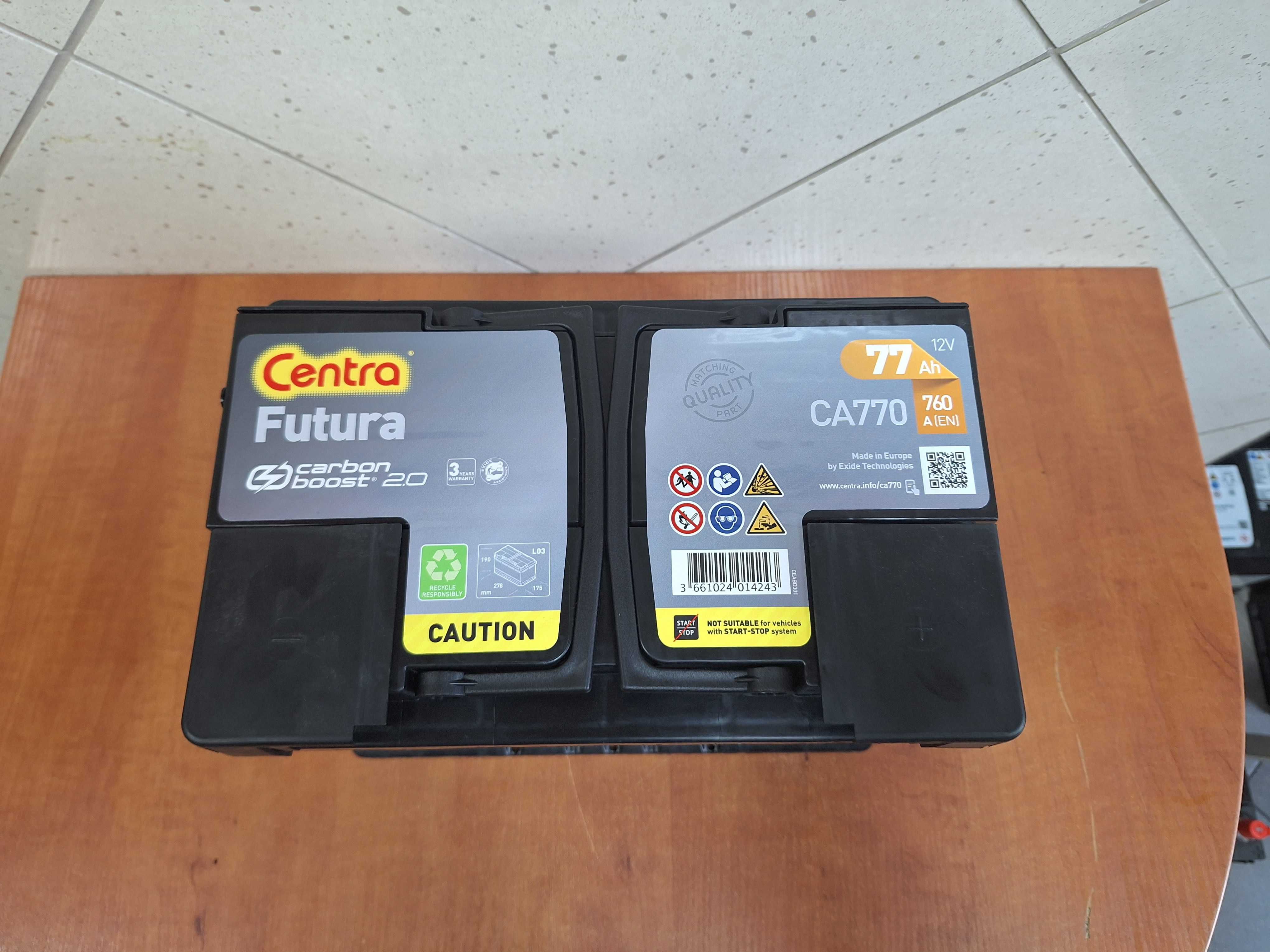 Kraśnik Nowy akumulator Centra Futura 77Ah 760A - Varta Bosch CA770