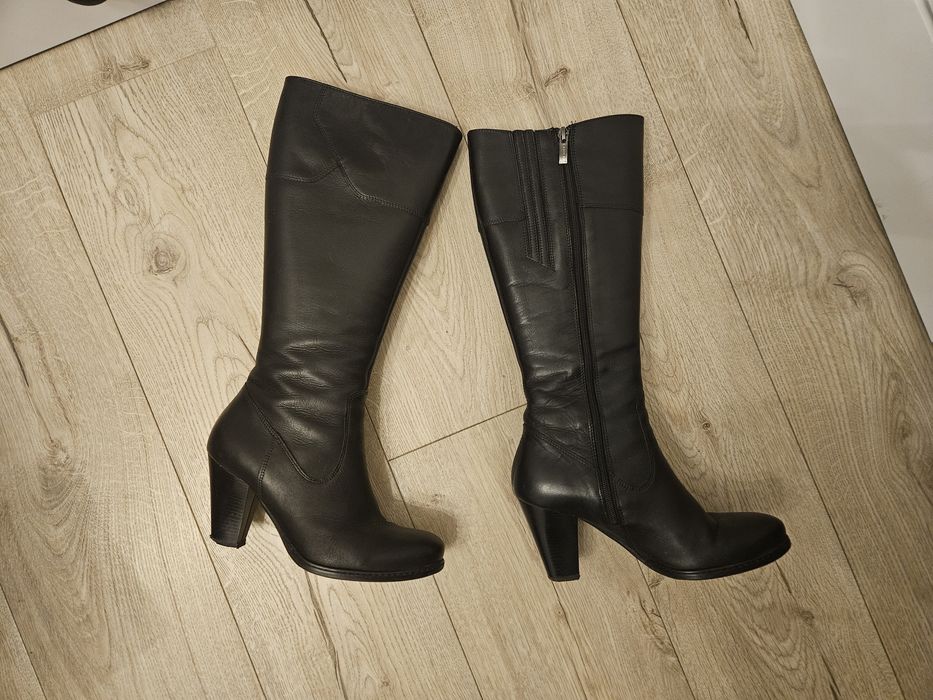 Kozaki r.37 ze skóry naturalnej Lasocki