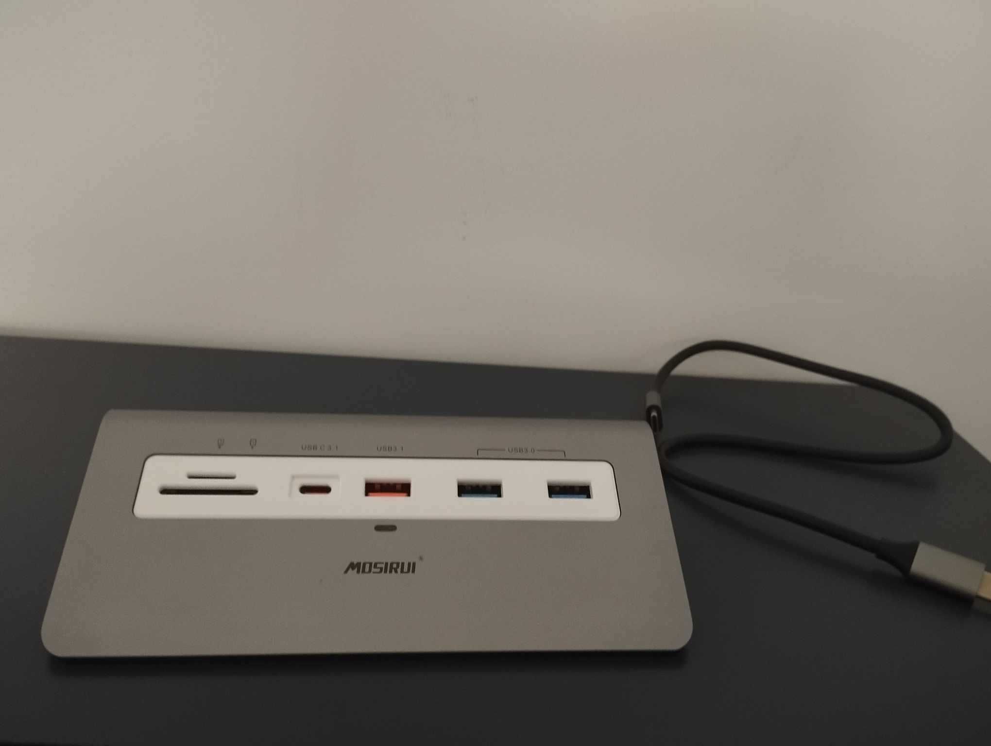 Mosirui Stacja dokująca HUB 13w1 USB C Dual Monitor MacOS