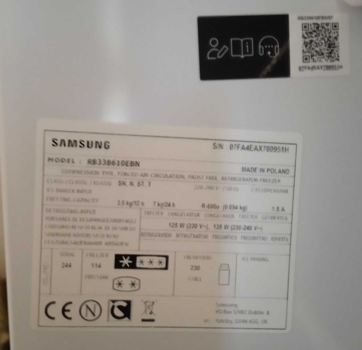 Chłodziarko zamrażarka Samsung