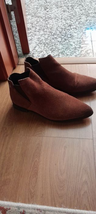 Botins camurça castanho