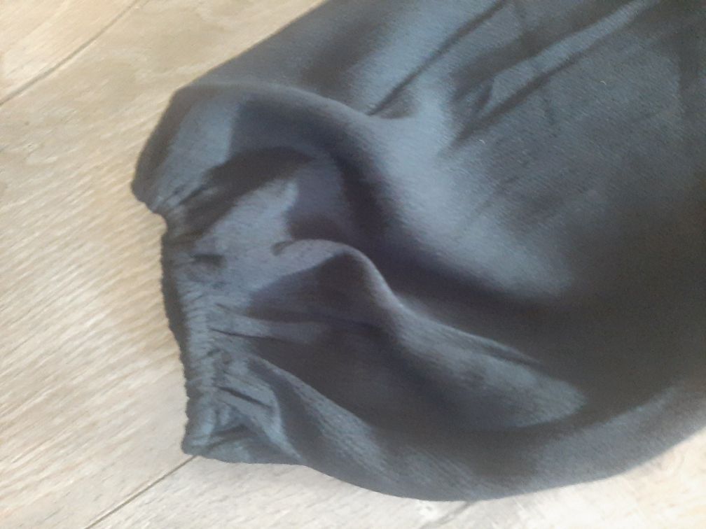 Nowa czarna elegancka bluzka z łańcuszkiem święta sylwester xl 42