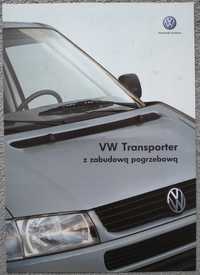 Prospekt  Volkswagen Transporter z zabudową pogrzebową rok 2002