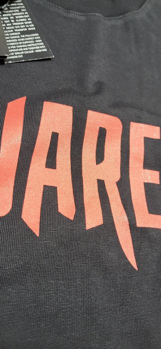 Dsquared2 koszulka męska t-shirt bawełna premium czarna unikat XL