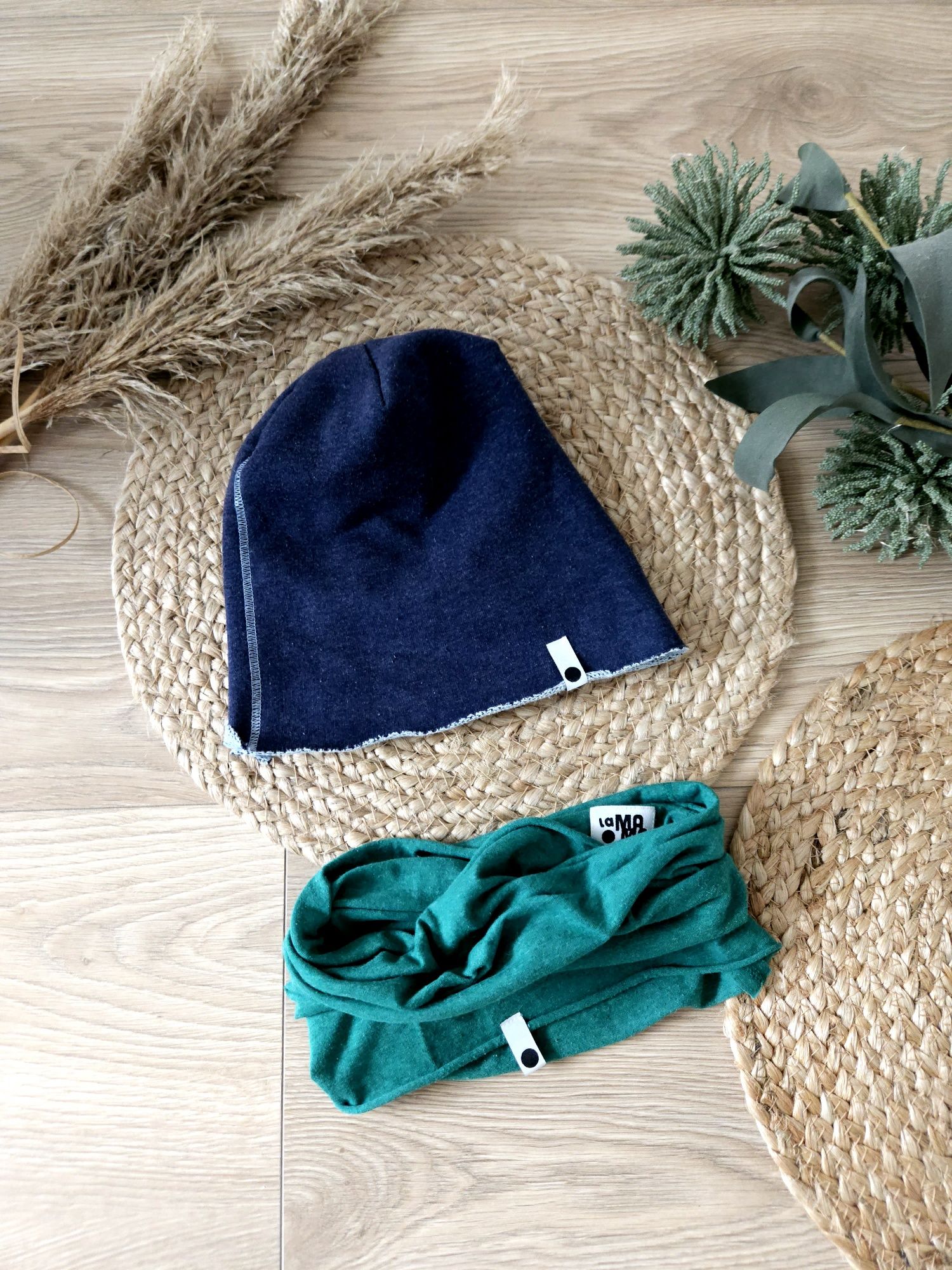Czapka + komin La Mama r.98cm