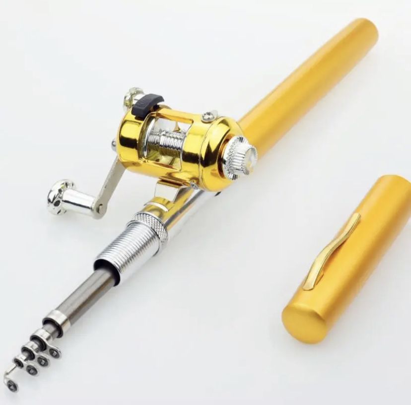 Кишенькова вудка удочка ручка у вигляді ручки Fishing Rod In Pen Case