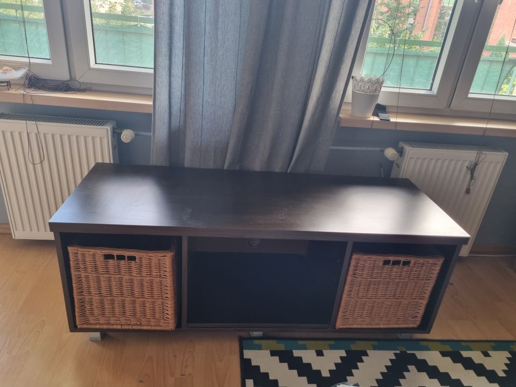 Komplet-szafka pod tv i regał na książki