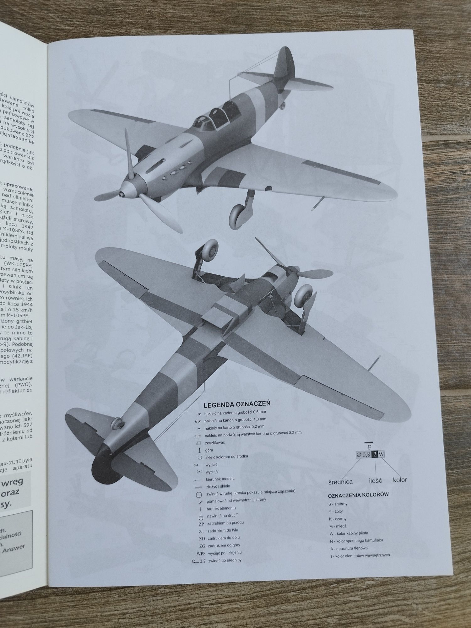 Model kartonowy JAK-7B