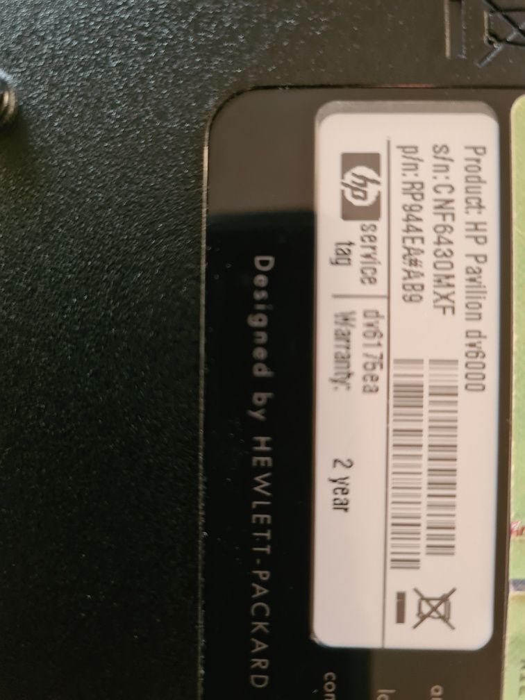 Portatil hp pavilion dv6000 como novo