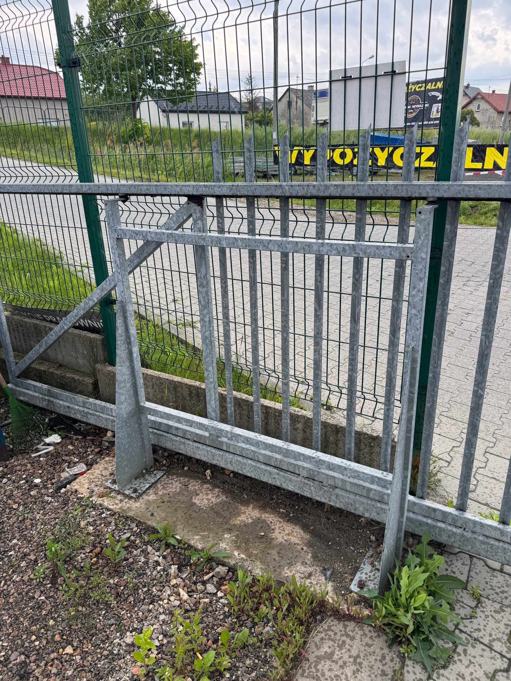 Brama Przesówna 6,5m z dostawką 9m Stan Bardzo Dobry Ocynkowana