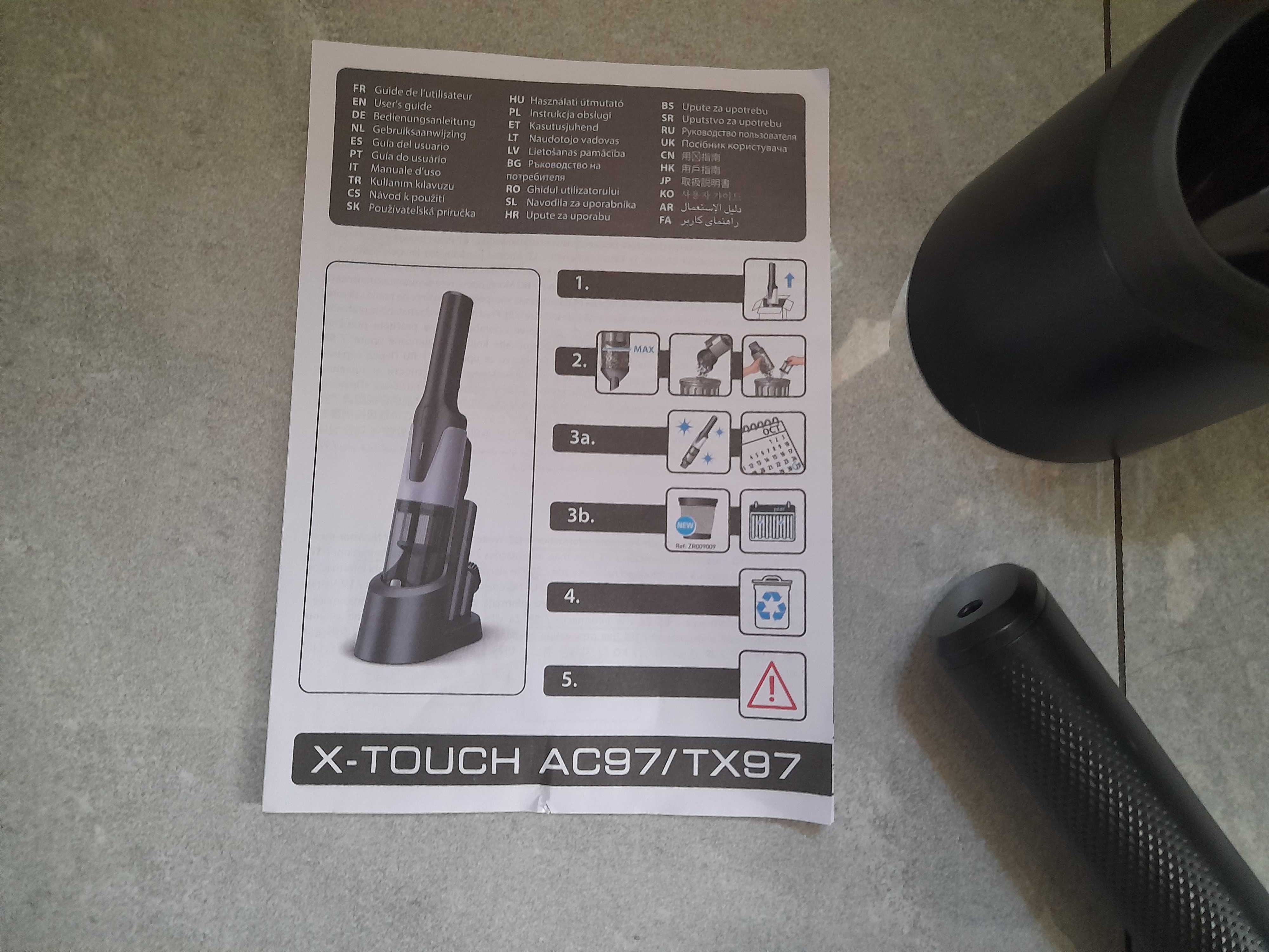 Odkurzacz ręczny Rowenta XTouch czarny