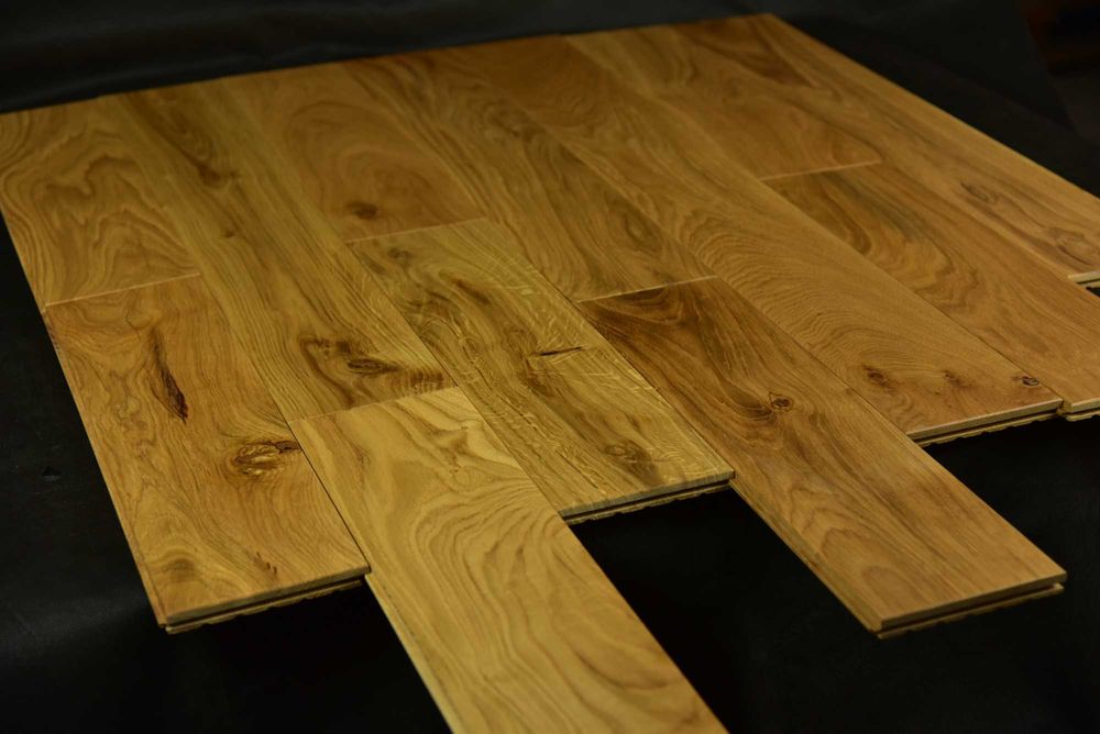 Deska podłogowa 100% dębowa lita 15x130 lakierowana