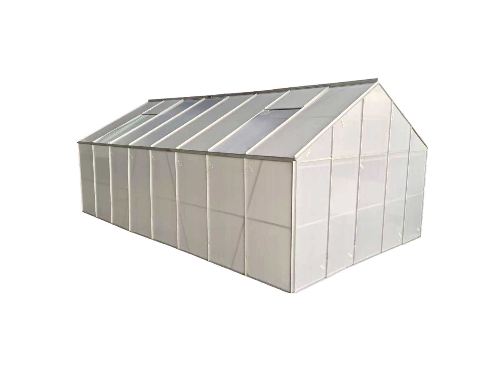 SZKLARNIA OGRODOWA z fundamentem poliwęglan 4mm 4,9x2,8m 13,7m2 5x8