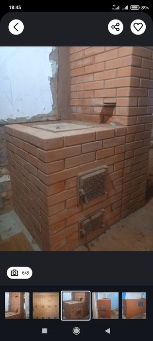 Кладка и ремонт печей,чистка груб