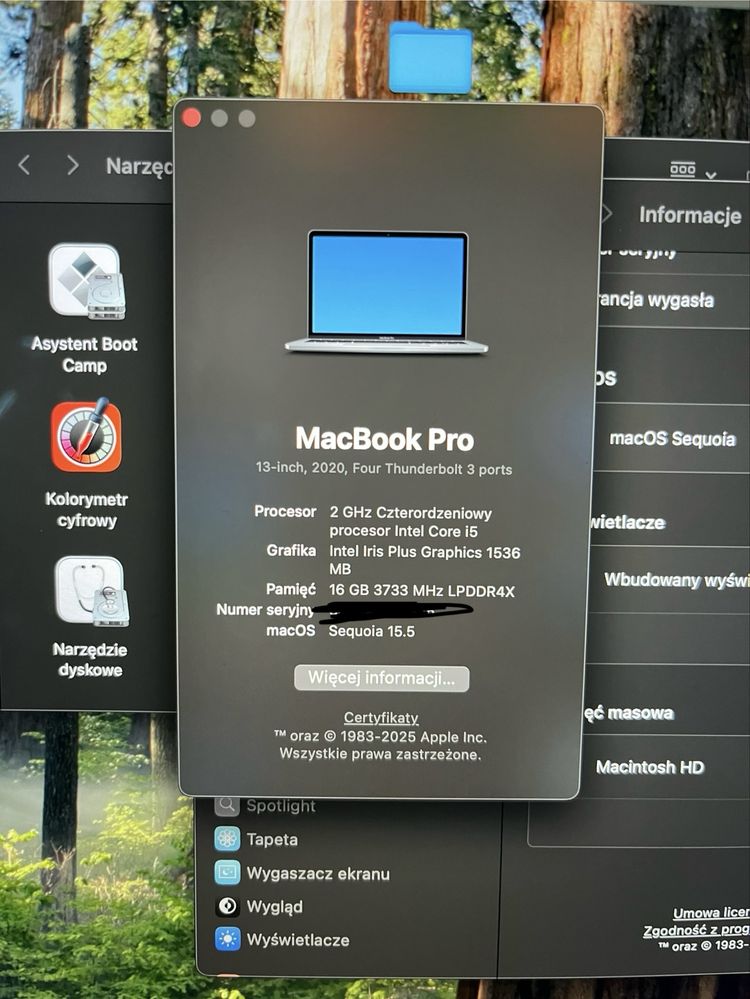 Macbook Pro 2020 i5 16GB 1TB