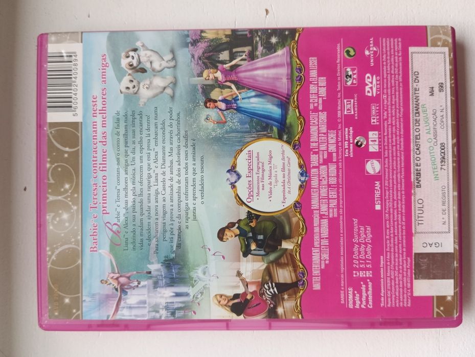 DVD Barbie e o castelo de diamante