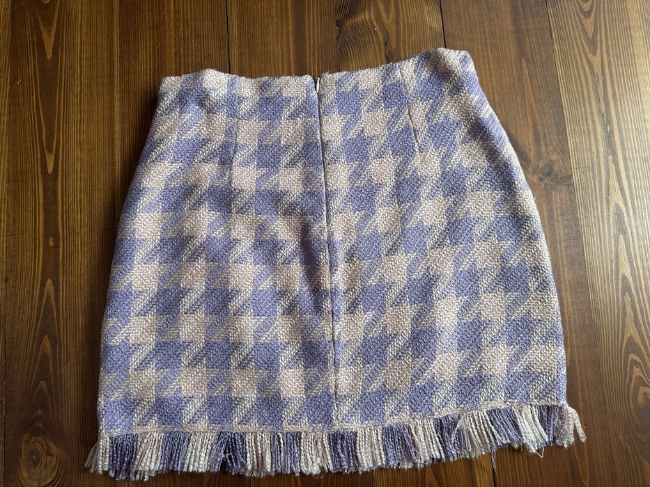Krótka spódniczka w kratkę, rozmiar 38