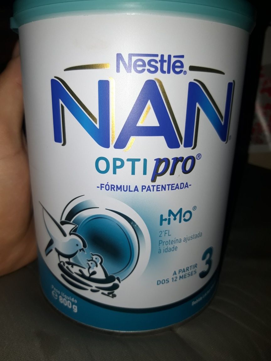 Latas de leite NAN opti pro 3 apartir dos 12meses