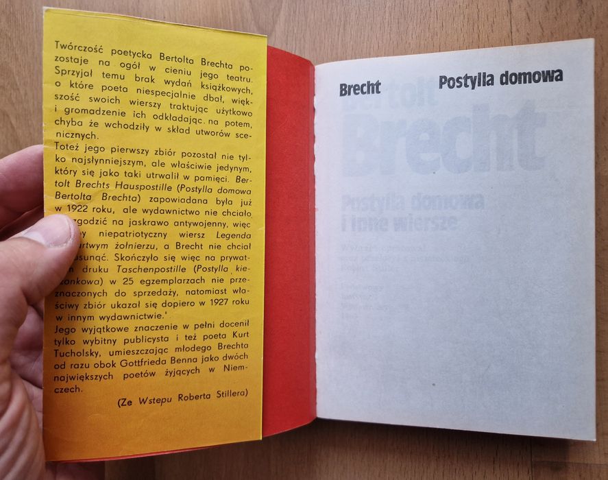 Postylla domowa w przekładzie Roberta Stillera - Bertolt Brecht