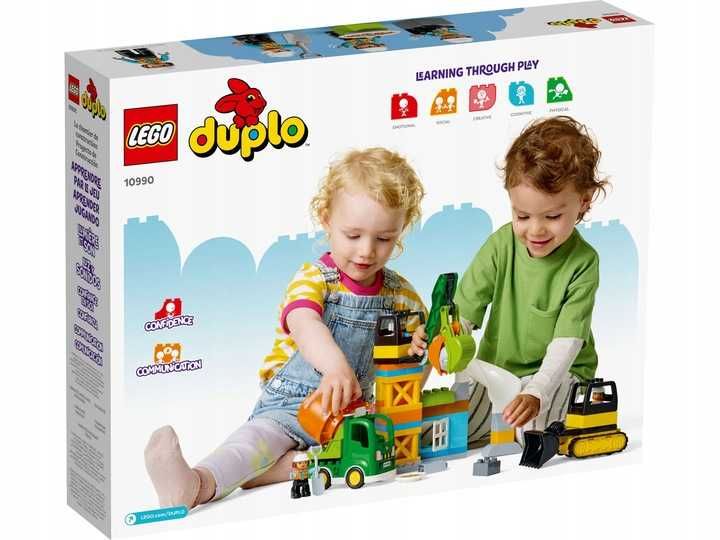 LEGO Duplo Plac Budowy Dźwig Betoniarka 3 figurki Prezent