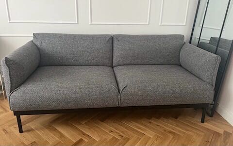 Sofa dwuosobowa,szary melanz,Ikea