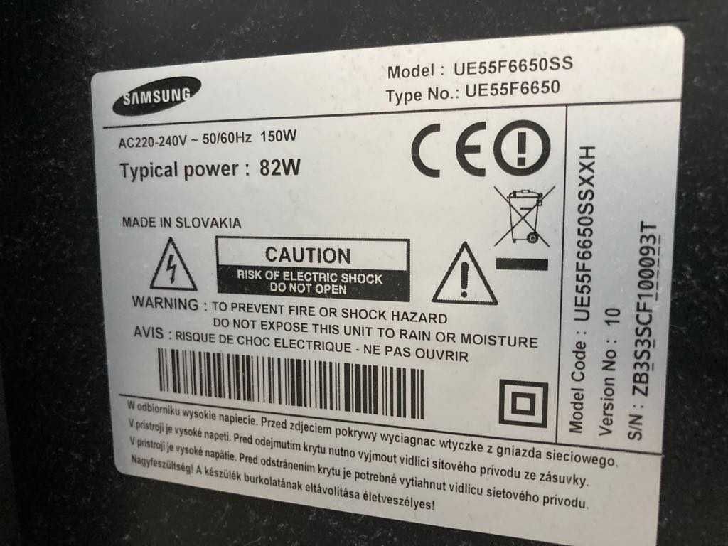 Samsung UE55F6650 55 cali