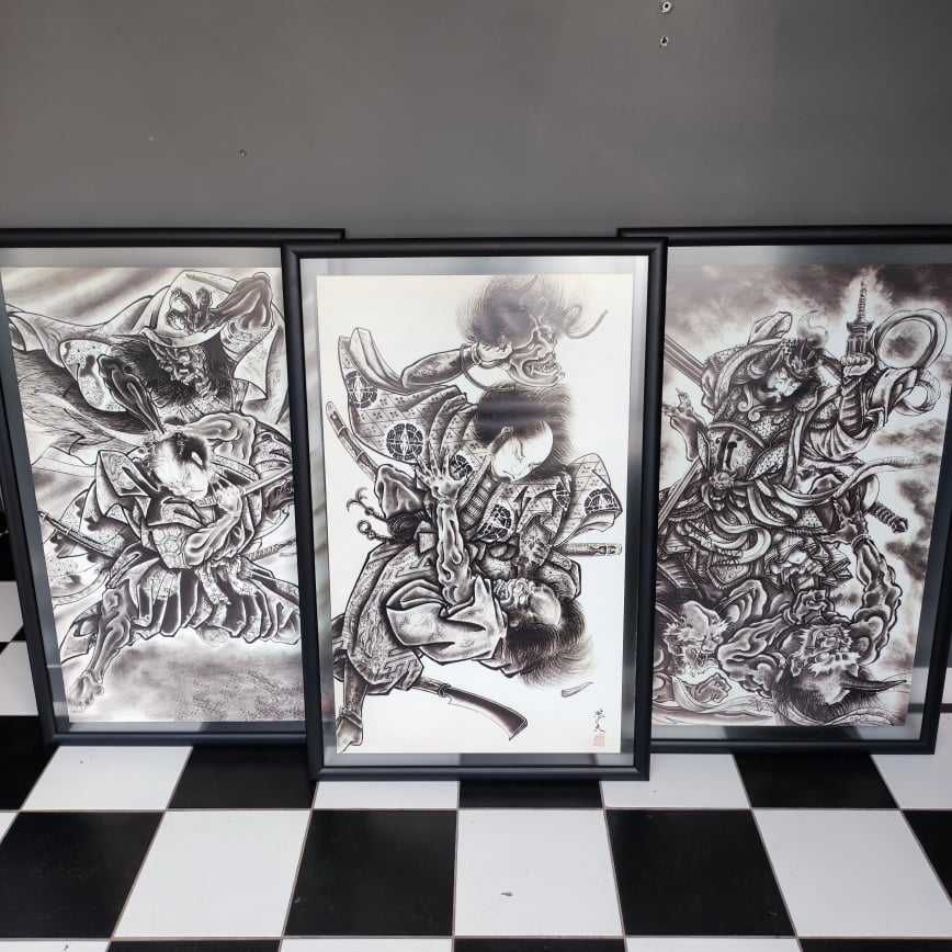 Quadros para estúdio de tatuagens Horiyoshi III