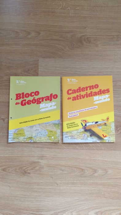 Caderno de atividades+ bloco do geógrafo- mapa-mundo-7° ano