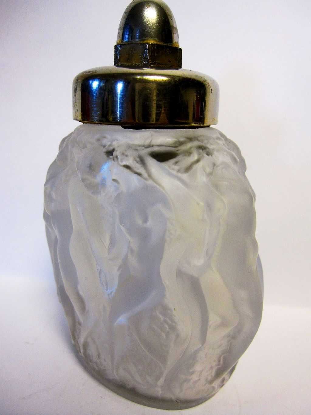 antigo frasco de perfume com bacantes - Lalique Molinard Paris France