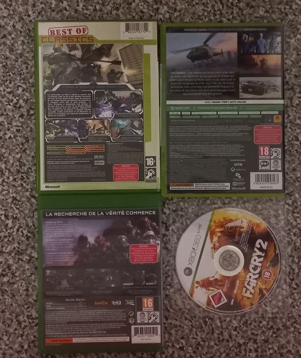 Conjunto de 4 jogos Xbox/360/one