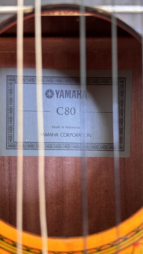 Терміново класична гітара YAMAHA С80