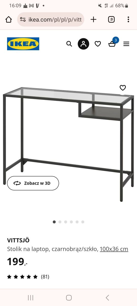 Stolik ikea vittsojo