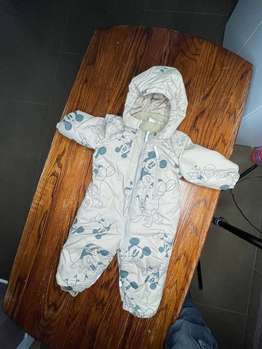 Теплий дитячий комбінезон H&M «Міккі Маус», розмір 74 см 6-9 міс