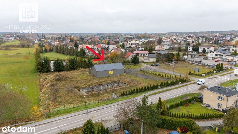 Hala 320m² przy głównej drodze w Zblewie - wynajem