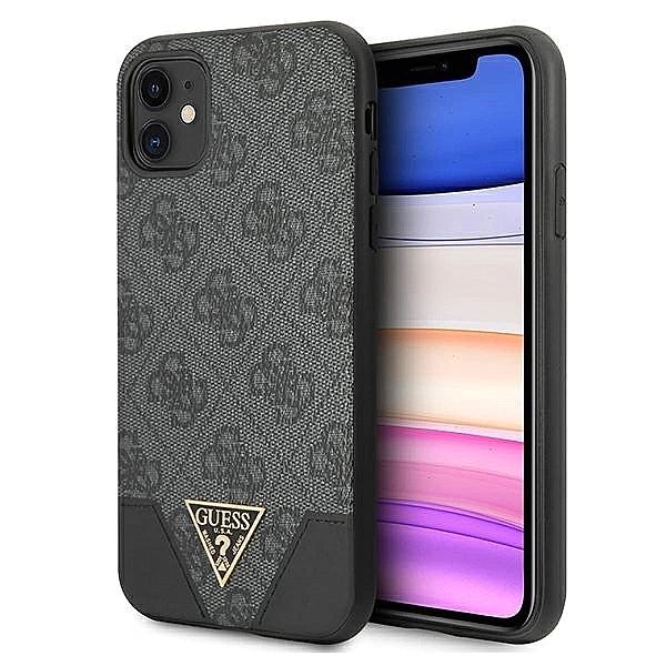 Etui Guess 4G Triangle Collection na iPhone 11/6,1" / Xr - szare