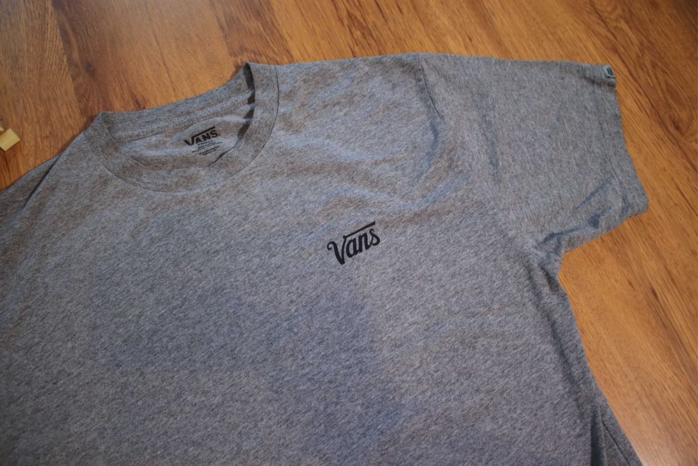 T-shirt Vans r. S bawełniany męski kr rękaw szary