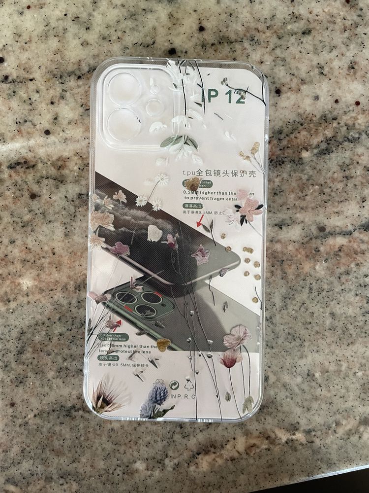 Etui iphone 12 floral boho kwiaty