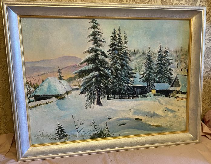 Картина маслом на холсте.