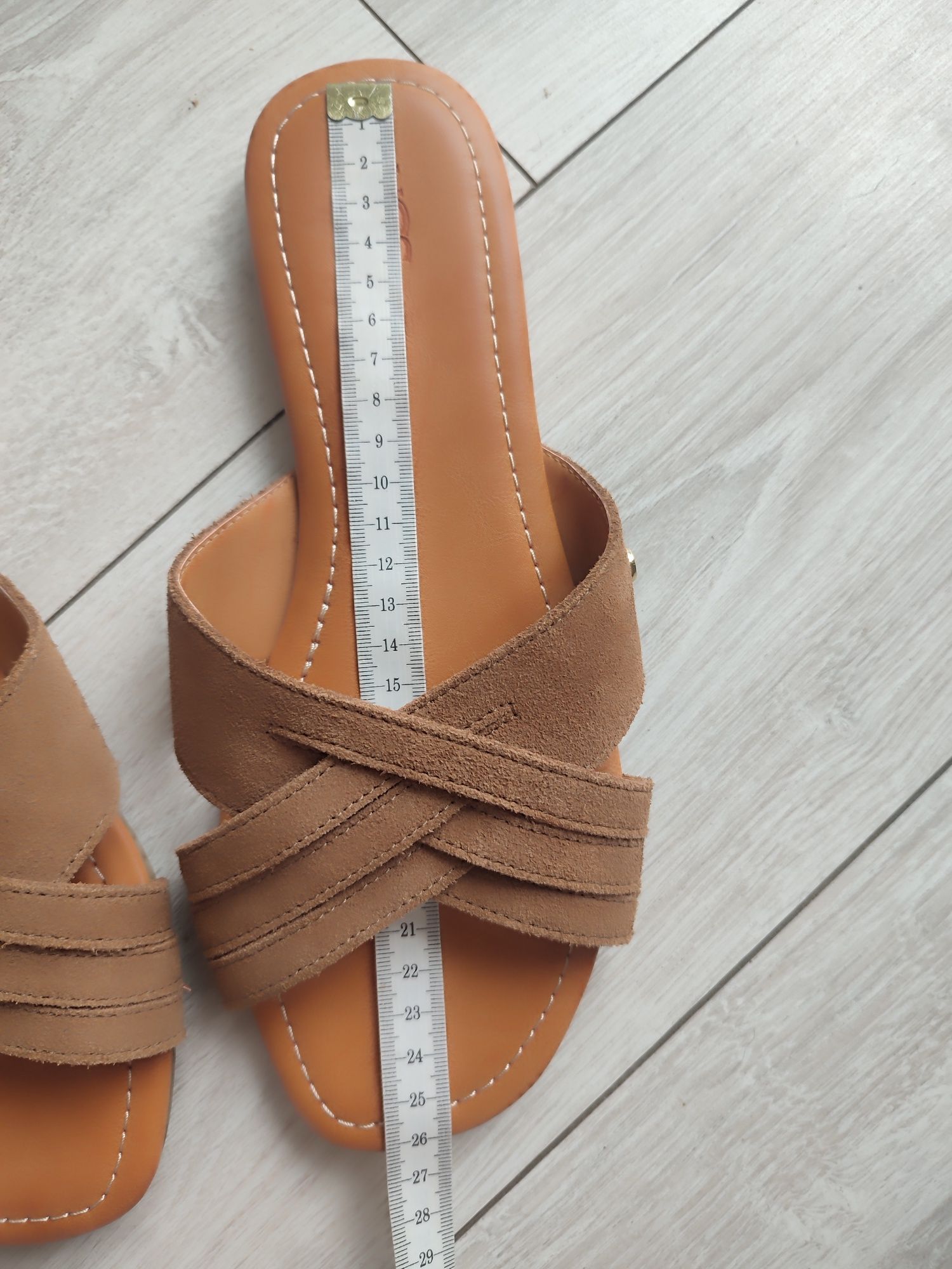 Шльопанці шкіряні Ugg оригінал, шлепки Ugg