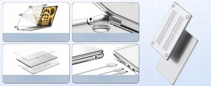 INFURTURE HardShell etui 360 MacBook Air 15 M3 A3114 M2 A2941