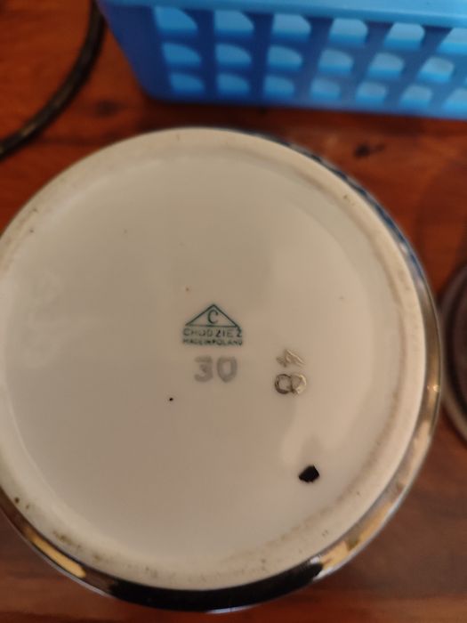 Filiżanki mlecznik cukiernica.porcelana