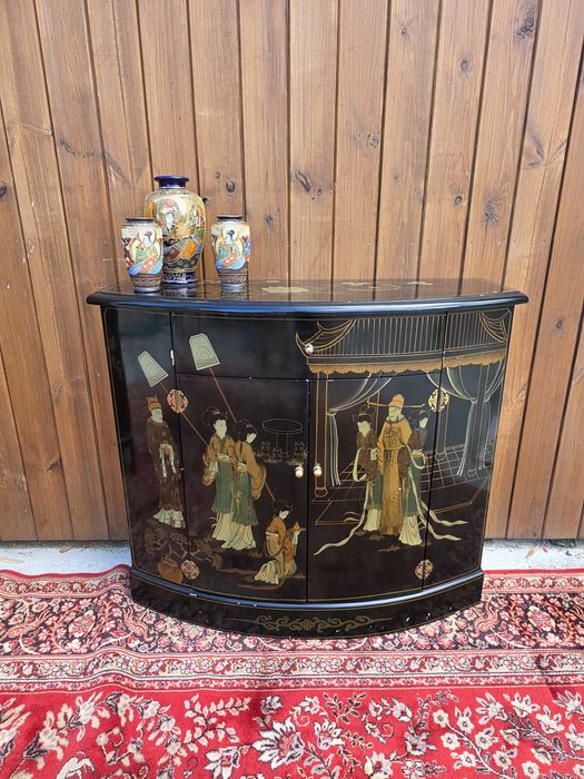 Chińska malowana komódka orientalna 100 cm #2037 Stylowy Węgrów