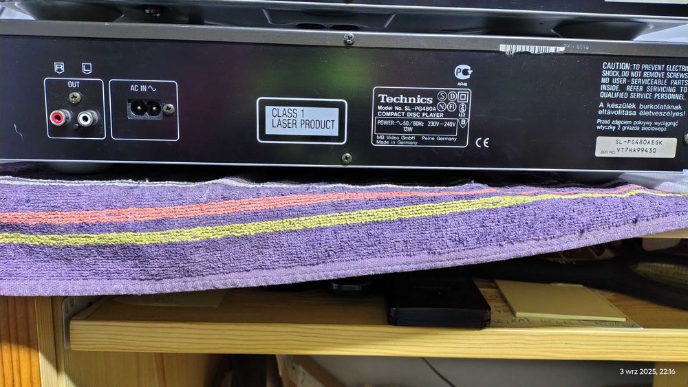 Technics SL-PG480A bdb. odtwarz.CD po fachowym przeglądzie, ładny stan